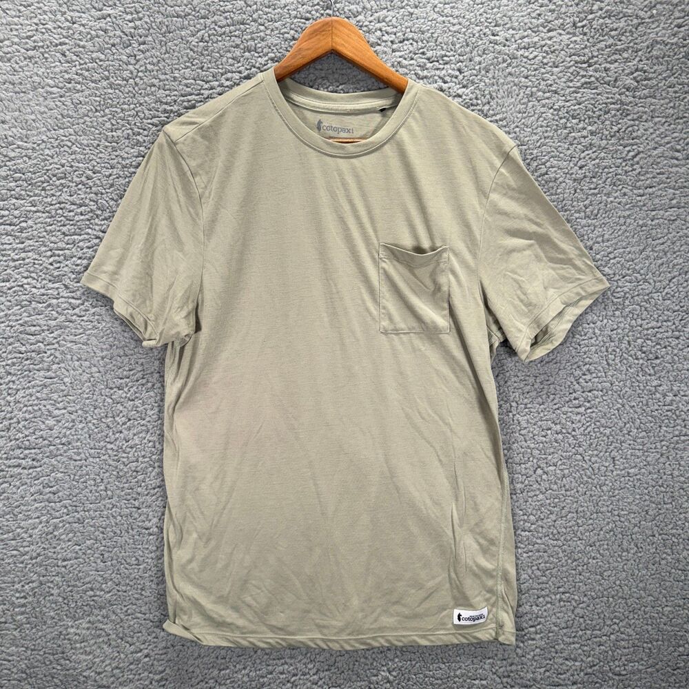 Cotopaxi Paseo Travel Pocket Tee Men's Large Green Lightweight Outdoor Shirt